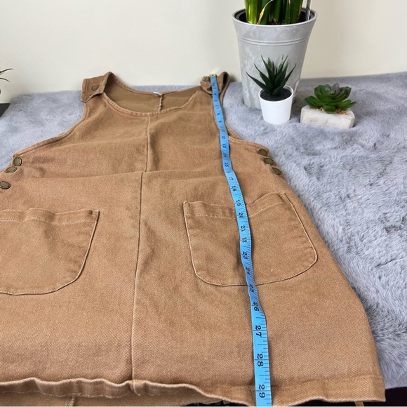RYLEE + CRU OVERALL DRESS - Camel Brown XS - Picture 13 of 13
